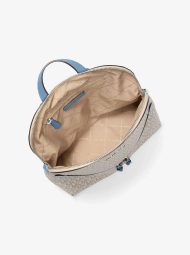 Стильний жіночий рюкзак Michael Kors з логотипом 1159844640 (Молочний/Блакитний One size)