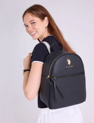 Рюкзак US Polo Assn з логотипом 1159845068 (Чорний One Size)