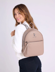 Рюкзак US Polo Assn з логотипом 1159845069 (Бежевий One Size)