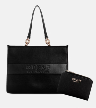 Элегантный женский набор GUESS сумка и кошелёк 1159845099 (Черный One Size)