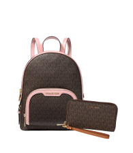 Класичний жіночий набір Michael Kors рюкзак та гаманець 1159845107 (Коричневий One Size)