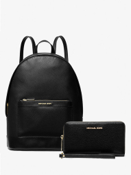 Жіночий набір Michael Kors рюкзак та шкіряний гаманець 1159845147 (Чорний One Size)