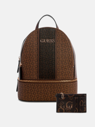 Жіночий набір GUESS рюкзак та картхолдер 1159845970 (Коричневий One Size)