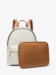 Стильный женский рюкзак Sally Michael Kors с сумкой для планшета 1159847693 (Белый/Коричневый One size)