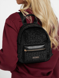 Велюровый мини рюкзак Alex GUESS 1159851573 (Черный One Size)