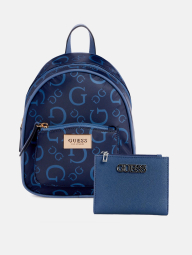 Женский набор GUESS рюкзак и кошелек 1159858885 (Синий One Size)