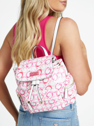 Женский набор GUESS рюкзак и кошелек 1159858948 (Белый/Розовый One Size)