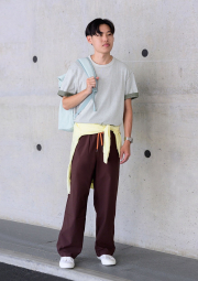 Большой тканевый рюкзак JW ANDERSON Uniqlo 1159863299 (Зеленый One size)