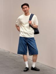 Большой тканевый рюкзак JW ANDERSON Uniqlo 1159863300 (Синий One size)