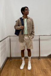Большой тканевый рюкзак JW ANDERSON Uniqlo 1159863300 (Синий One size)