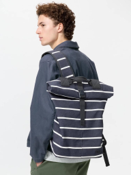 Большой тканевый рюкзак JW ANDERSON Uniqlo в полоску 1159863307 (Синий One size)