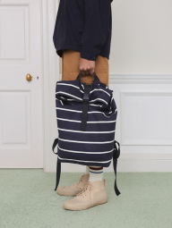 Большой тканевый рюкзак JW ANDERSON Uniqlo в полоску 1159863307 (Синий One size)