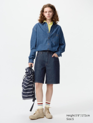 Большой тканевый рюкзак JW ANDERSON Uniqlo в полоску 1159863307 (Синий One size)