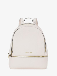 Кожаный женский рюкзак Rhea Michael Kors 1163243179 (Молочный One size)