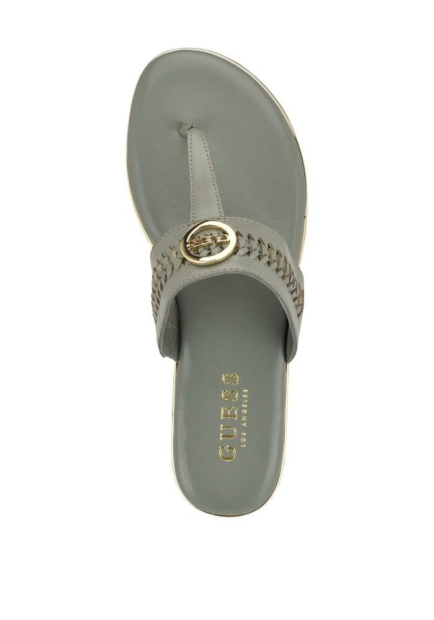 Изящные женские сандалии GUESS с логотипом 38,5 (8 US) 24,5 см Зеленый 1159840044