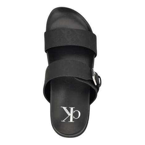 Женские сандалии Calvin Klein с логотипом 39,5 (9 US) 26 см Черный 1159846751