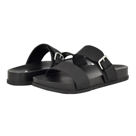 Женские сандалии Calvin Klein с логотипом 39,5 (9 US) 26 см Черный 1159846751