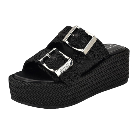 Жіночі сандалі Binks GUESS на платформі 38 (7,5 US) 25 см Чорний 1159848205