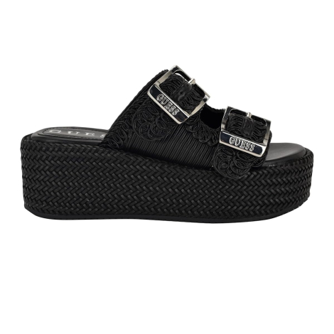 Жіночі сандалі Binks GUESS на платформі 38 (7,5 US) 25 см Чорний 1159848205