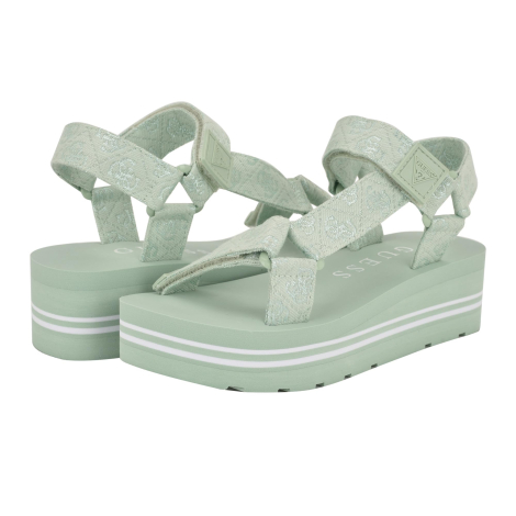 Стильные женские сандалии GUESS с логотипом 40 (9,5 US) 26,5 см Зеленый 1159850357