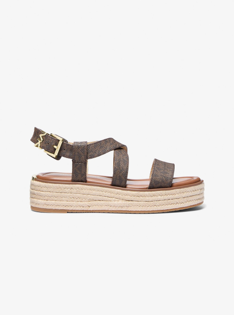 Женские сандалии Lynn Michael Kors с принтом 36 (6 US) 23 см Коричневый 1159849598