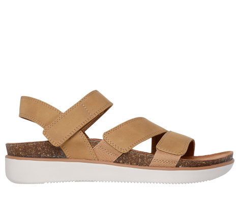 Женские сандалии Skechers 38 (8 US) 25,5 см Бежевый 1159849796