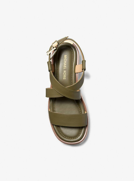 Шкіряні сандалі Lynn Michael Kors 36 (6 US) 23 см Зелений 1159854492