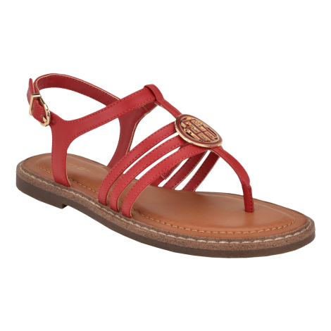Женские сандалии Tommy Hilfiger с логотипом 36 (6 US) 23,5 см Красный 1159854665