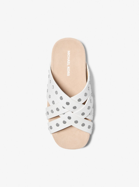 Кожаные сандалии Irene Michael Kors 39 (8,5 US) 25,5 см Белый 1159857095