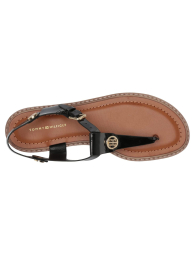 Женские сандалии Tommy Hilfiger вьетнамки лаковые 39 (8,5 US) 25,5 см Черный 1159841958