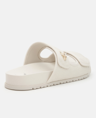 Женские сандалии Calvin Klein с логотипом 37 (6,5 US) 23,8 см Молочный 1159847010