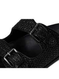 Женские сандалии Calvin Klein с плетением 40 (9,5 US) 27 см Черный 1159847055