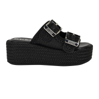 Жіночі сандалі Binks GUESS на платформі 38 (7,5 US) 25 см Чорний 1159848205