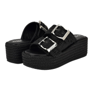 Жіночі сандалі Binks GUESS на платформі 38 (7,5 US) 25 см Чорний 1159848205