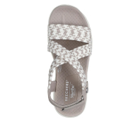 Жіночі сандалі Skechers 39,5 (9,5 US) 26 см Білий/Бежевий 1159848208