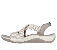 Жіночі сандалі Skechers 39,5 (9,5 US) 26 см Білий/Бежевий 1159848208