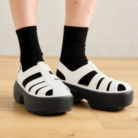 Женские сандалии Stomp Fisherman Crocs на платформе 41-42 (m8/w10 US) 27 см Белый 1159850964