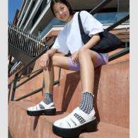 Женские сандалии Stomp Fisherman Crocs на платформе 41-42 (m8/w10 US) 27 см Белый 1159850964