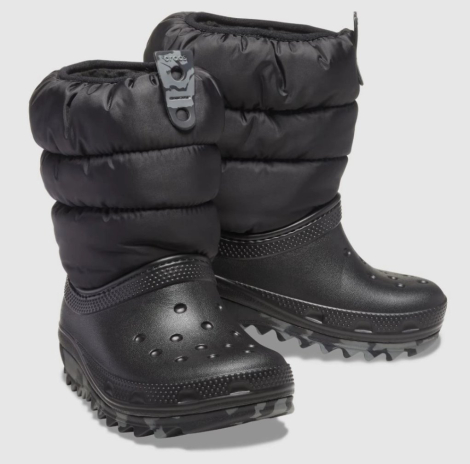 Дитячі зимові черевики Crocs 37-38 (j5 US) 24 см Чорний 1161689218