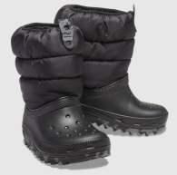 Дитячі зимові черевики Crocs 37-38 (j5 US) 24 см Чорний 1161689218