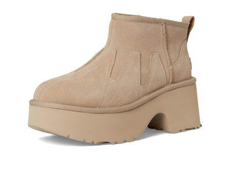 Женские угги UGG на каблуке 40 (9 US) 26 см Бежевый 1159839009