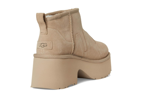 Женские угги UGG на каблуке 38 (7 US) 24 см Бежевый 1159839739