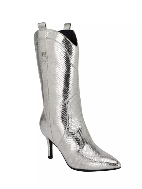 Женские сапоги GUESS 39,5 (9 US) 25 см Серебристый 1159843600