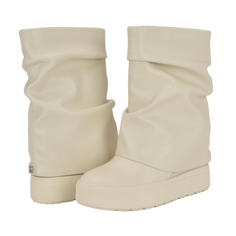 Женские сапоги Guinna GUESS из экокожи 38 (7,5 US) 24 см Молочный 1159849839