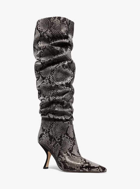Кожаные сапоги Luna Michael Kors 36,5 (6,5 US) 23 см Серый 1159860930