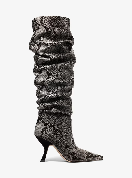 Кожаные сапоги Luna Michael Kors 36,5 (6,5 US) 23 см Серый 1159860930