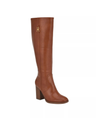 Женские высокие сапоги Tommy Hilfiger на каблуке 38 (7,5 US) 24,5 см Коричневый 1159846570