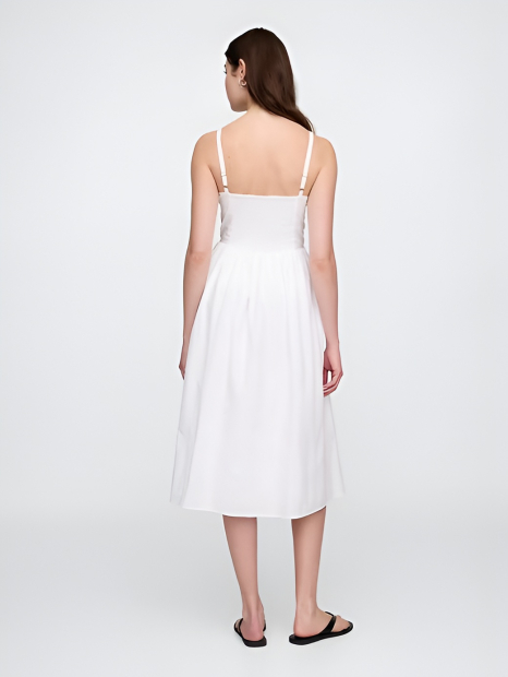 Женский сарафан GAP платье на бретелях 1159848216 (Белый L)