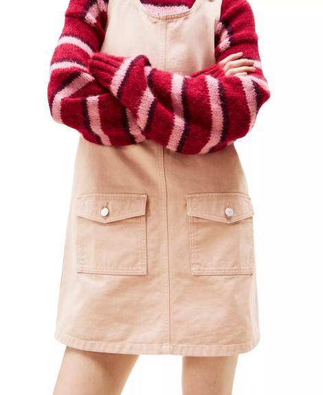 Джинсовое мини-платье Tommy Hilfiger сарафан 1159863504 (Бежевый S)