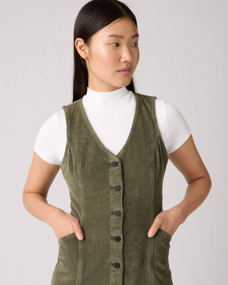 Вельветова міні-сукня Levi's сарафан 1161088895 (Зелений XL)